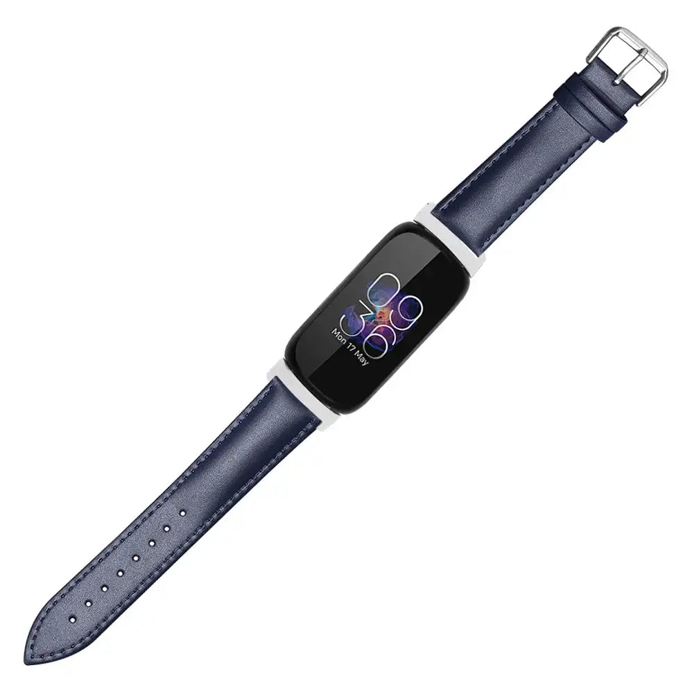 Fitbit Inspire 3, 2, 1, HR Leather Band - Genuine Strap - SJB-DIAMOND ELITES