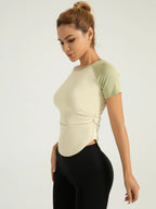 Women's Compression Fit Quick-Dry Yoga Running Tee - SJB-DIAMOND ELITES