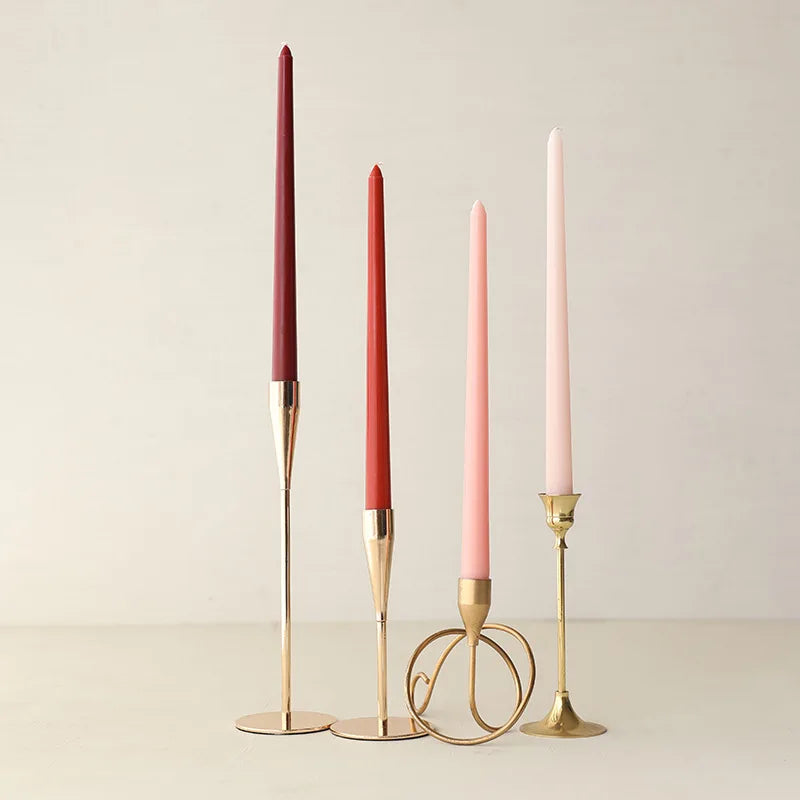 30CM Taper Candle 4 Pack - Home Interior Long Burning Dripless and Smokeless Candles Unscented - Valentines Candles for Home Lootquake LLC