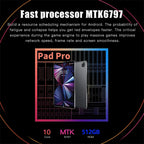 New 10.1 Inch Tablet PC 8GB RAM 512GB ROM 10 Core AI Speed-up Tablets Google Play 4G LTE Phone Call Dual SIM Dual WiFi Android12