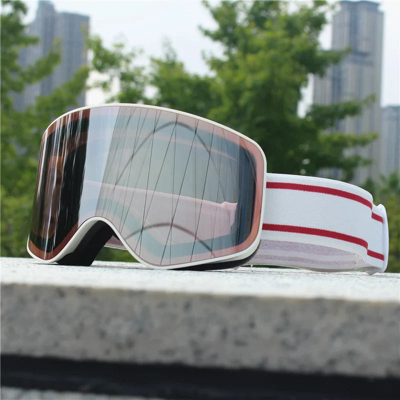 Ski Snowboard Goggles Women Men Skiing Eyewear Mask UV 400 Snow Double Anti-Fog Cylindrical - SJB-DIAMOND ELITES