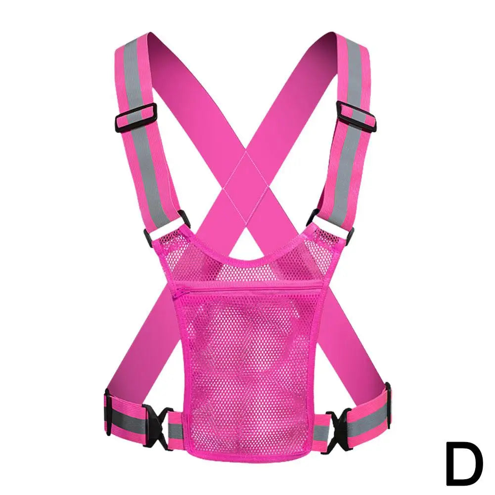 NightSafe Reflective Vest for Outdoor Sports THRIXINE