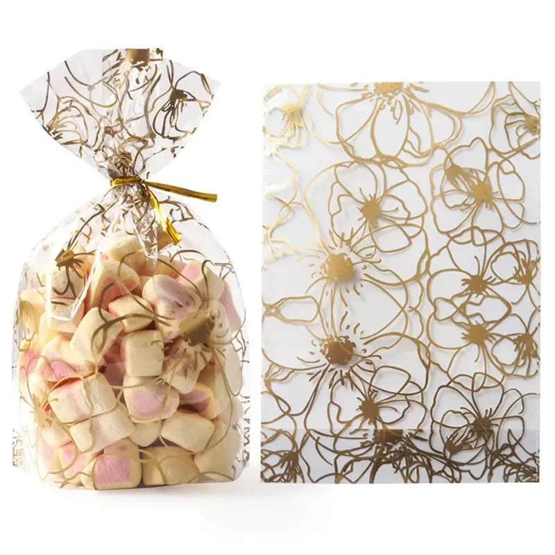 50Pcs Plume Plastic Bag Easter Birthday Party Candy And Sweets Gift Bags Natal Present Anniversaire Gift Wrapping Lootquake LLC