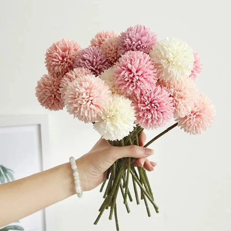 3/6Pc Hydrangea Artificial Flowers Bouquet Boho Home Bedroom Decor Wedding Decoration Craft Vases Flower Arrangement Accessories Lootquake LLC