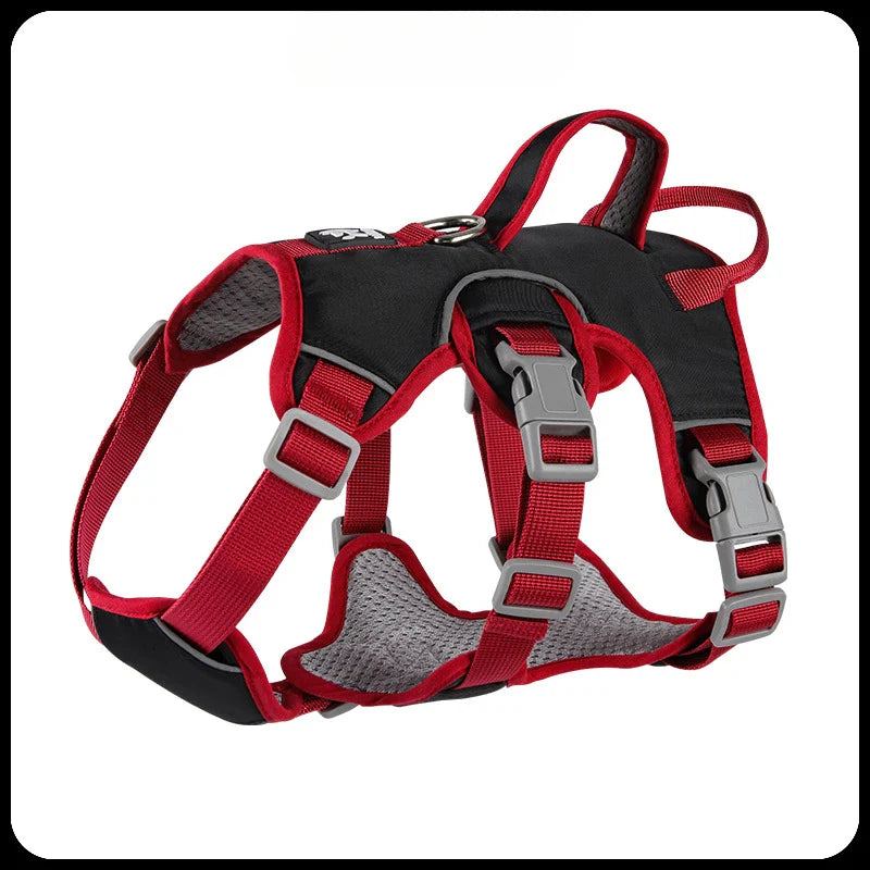 Durable Pet Dog Vest Harness Explosion-proof Big Dogs Harnesses Reflective French Bulldog Collar Shepherd Dogs Walking Supplies Lootquake LLC
