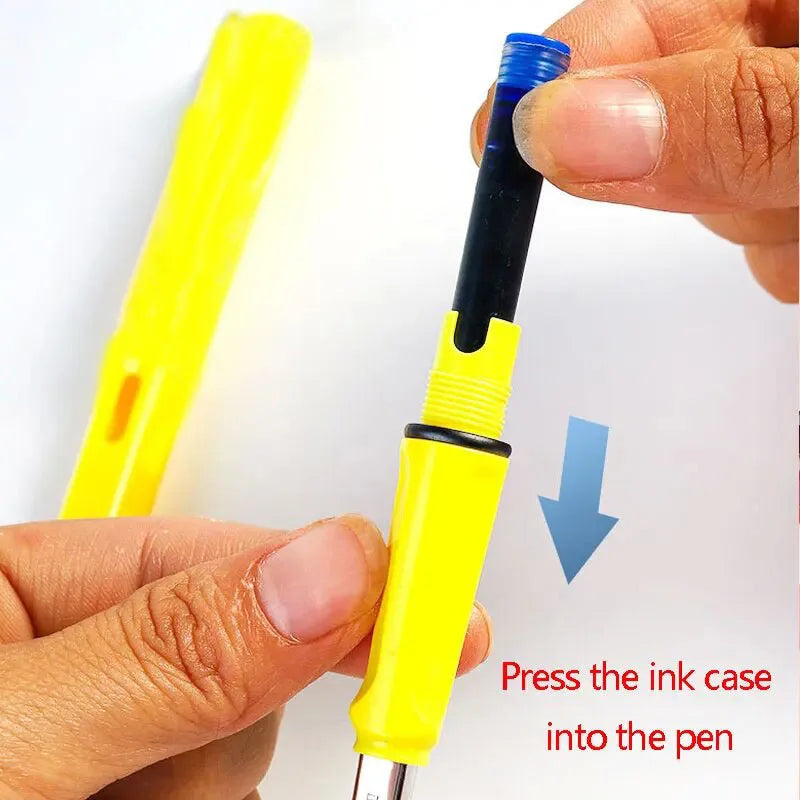 33 Pcs Kawaii Fountain Pen Replaceable Ink Set Black/Blue/Red ink EF 0.38mm School Pens Office Supplies Stationery for Writing Lootquake LLC