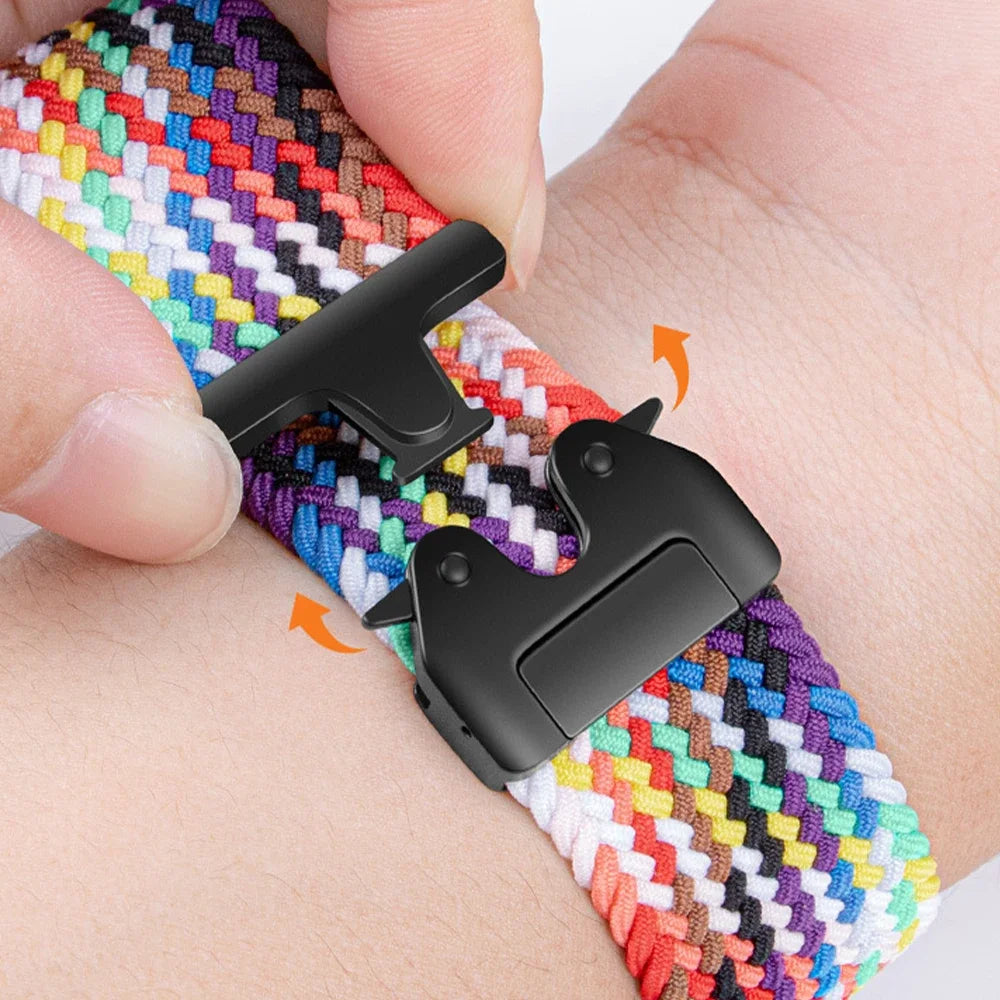 Polar Nylon Braided Watch Band Parachute Buckle Comfort Fit Strap