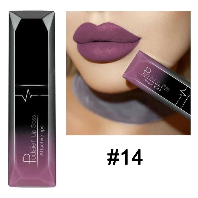 Waterproof Nude Matte Velvet Glossy Lip Gloss Lipstick Lip Balm Sexy Red Lip Tint 21 Colors Women Fashion Makeup Christmas Gifts Lootquake LLC