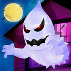 Spooky Halloween Inflatable White Ghost Outdoor Decoration Light Up Scary Decor for Garden Party Indoor Yard unique Party Lootquake LLC