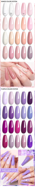LILYCUTE 5Pcs/Set 7ML Red Brown Nail Gel DIY Nail Art Semi Permanent UV Gel Polish Long Lasting Design Manicure Kit Supplies Lootquake LLC
