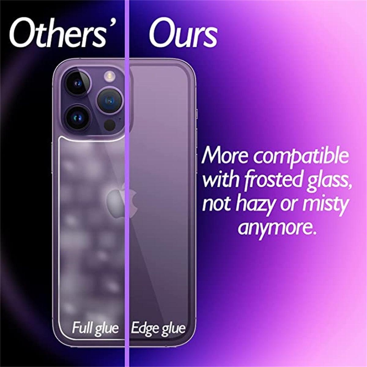 HD Clear Scratch Resistant Anti-Fingerprint Tempered Glass Film Full Screen Coverage Protector For Iphone 14 Pro Max Front Back Screen Protector HD Clarity Anti-Fingerprint Scratch Tempered Glass For Iphone 13 Stevvex