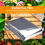 2-30pc Garden Wall Mylar Film Highly Reflective Films for Grow Tent Room Garden Greenhouse Covering Foil Sheets 210x120cm