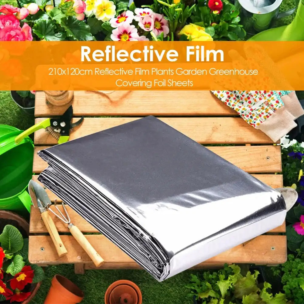 2-30pc Garden Wall Mylar Film Highly Reflective Films for Grow Tent Room Garden Greenhouse Covering Foil Sheets 210x120cm