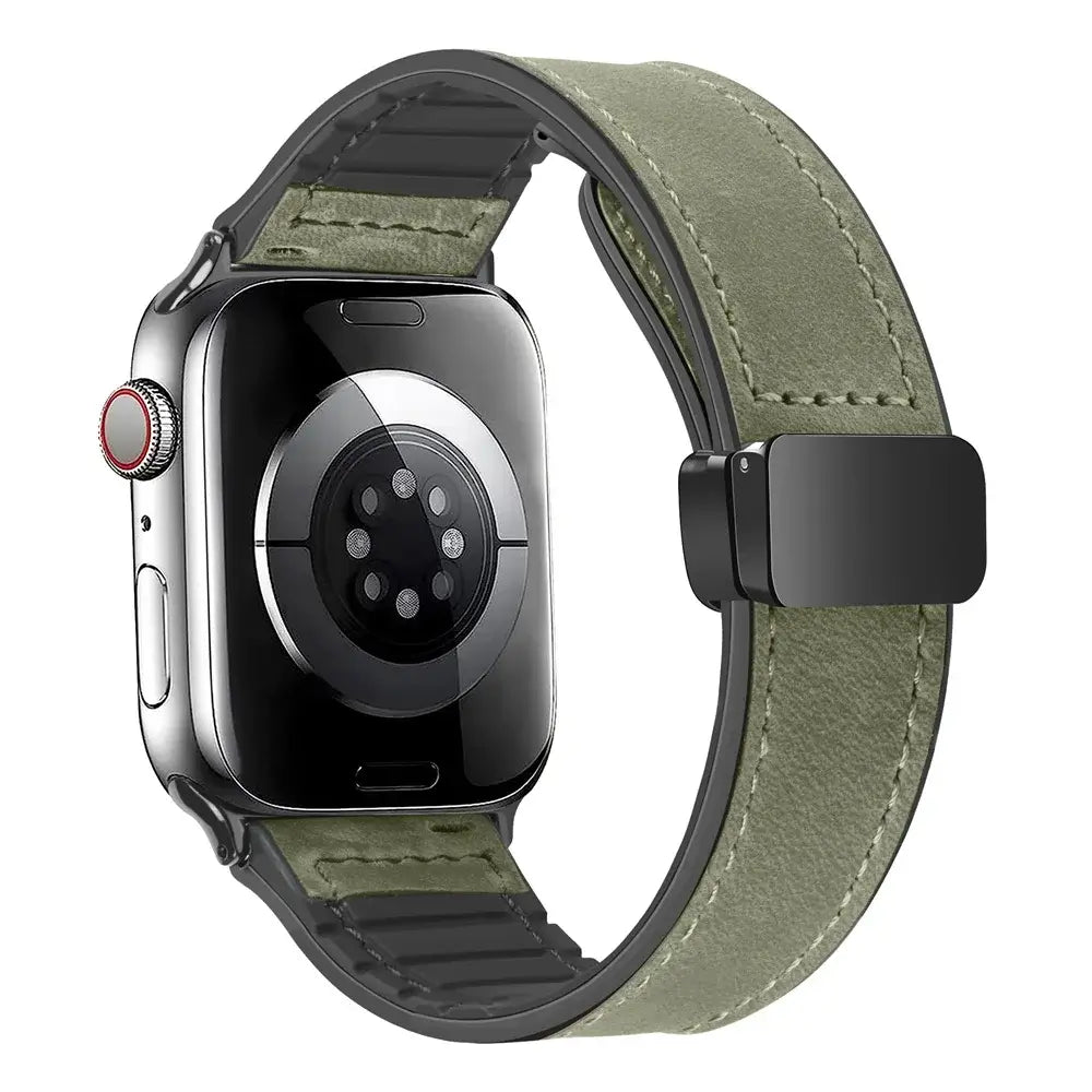 Apple Watch Genuine Leather Band - Stylish Magnetic Strap - SJB-DIAMOND ELITES