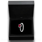 New Colored Crystal 925 Sterling Silver Ring Exquisite Women Shiny Heart Series Simple Ring Valentine's Day Gift for Lovers Lootquake LLC
