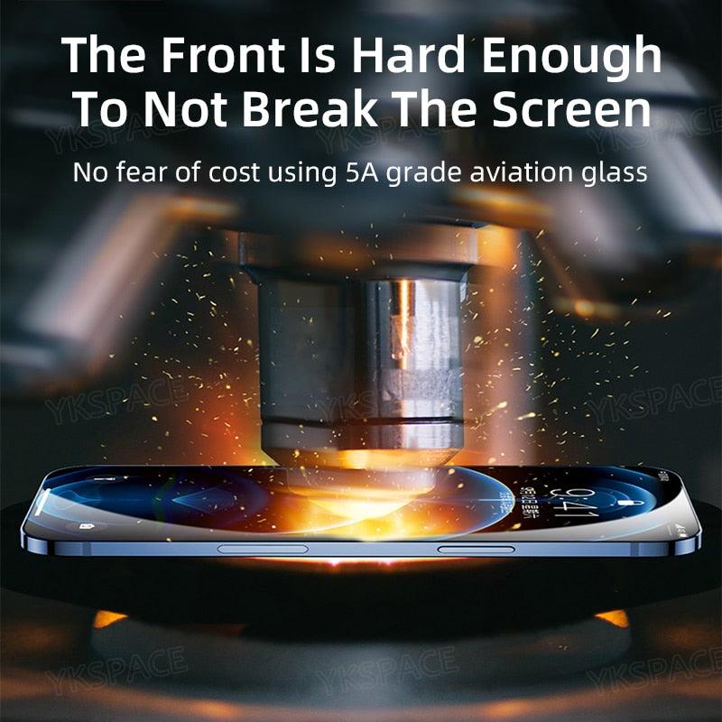 2Pcs Anti Blue Ray 9H Tempered Glass for iPhone X XS MAX XR 11 12 13 mini 14 Pro Max 6 6S 7 8 Plus SE 2020 Screen Protector Film Anti Blue Light Tempered Glass Screen Protector for iPhone Stevvex