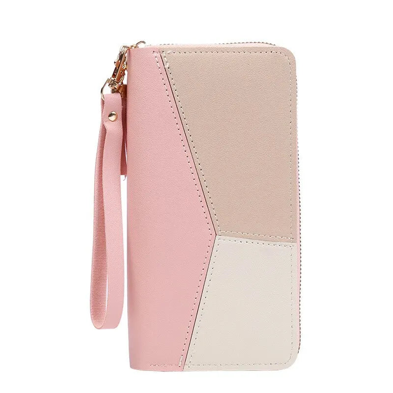 Fashion Zipper Wallets Womens Long Purses Handbags Coin Purse Cards Holder PU Leather Billfold Wallet Lootquake LLC