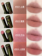 Girlcult Herbal Compendium Lipstick Matte Velvet Lip Clay Green Shimmer Lipgloss Moisturizing Longlasting Nostickup