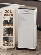 Large Capacity Kitchen Removable Trash Can with Covered Wheels Luxury Creative Ornaments Home Decor Trash Can Trash Storage Box