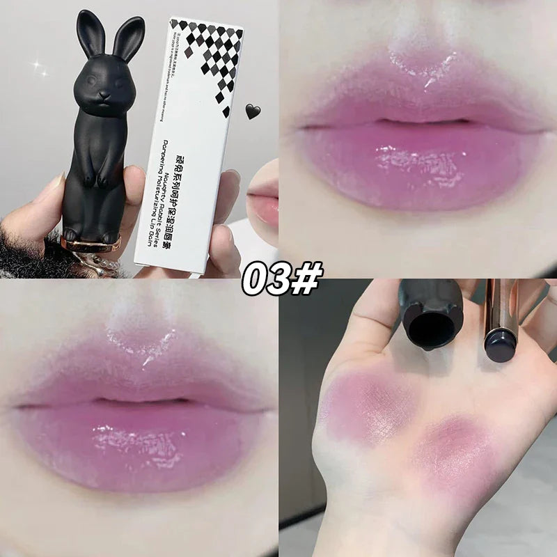 Lip Balm Cute Rabbit Moisturizing Lipstick  Color Changing Moisturizing and Anti Cracking Lipstick Four-Color Rabbit Cosmetics Lootquake LLC