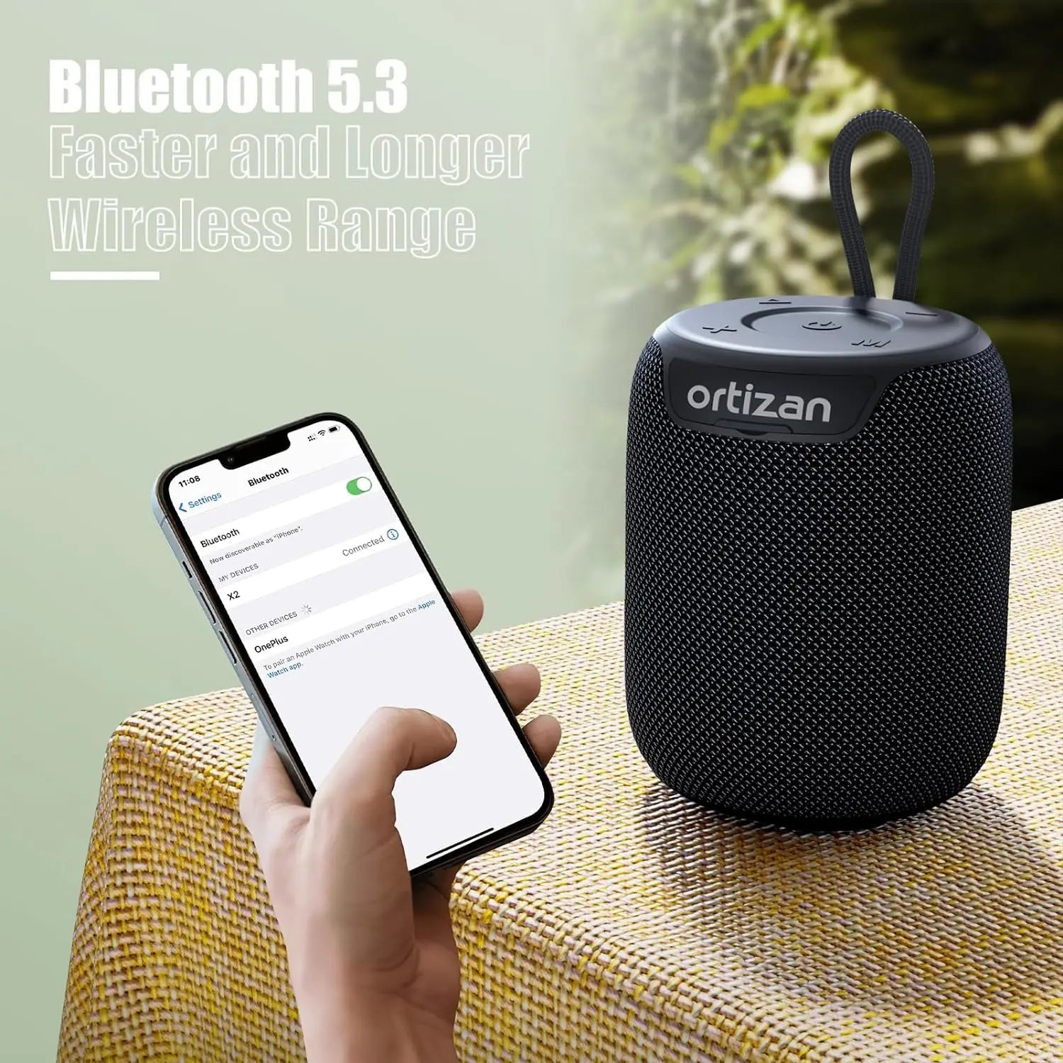 Bluetooth Speakers, 15W Portable Speakers Bluetooth Wireless V5.3 with Stereo Sound, Active Extra Bass, IPX7 Waterproof Shower Lootquake LLC