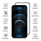 4Pcs Full Cover Screen Protector For iPhone 14 11 12 13 Pro Max Protective Glass For iPhone X XR XS Max 6 7 8 Plus Tempered Film Screen Protector Tempered Glass Compatible With iPhone Stevvex