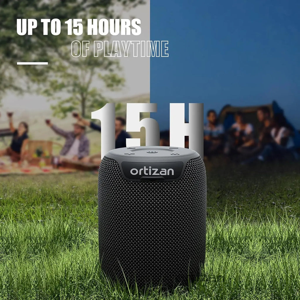 Bluetooth Speakers, 15W Portable Speakers Bluetooth Wireless V5.3 with Stereo Sound, Active Extra Bass, IPX7 Waterproof Shower Lootquake LLC