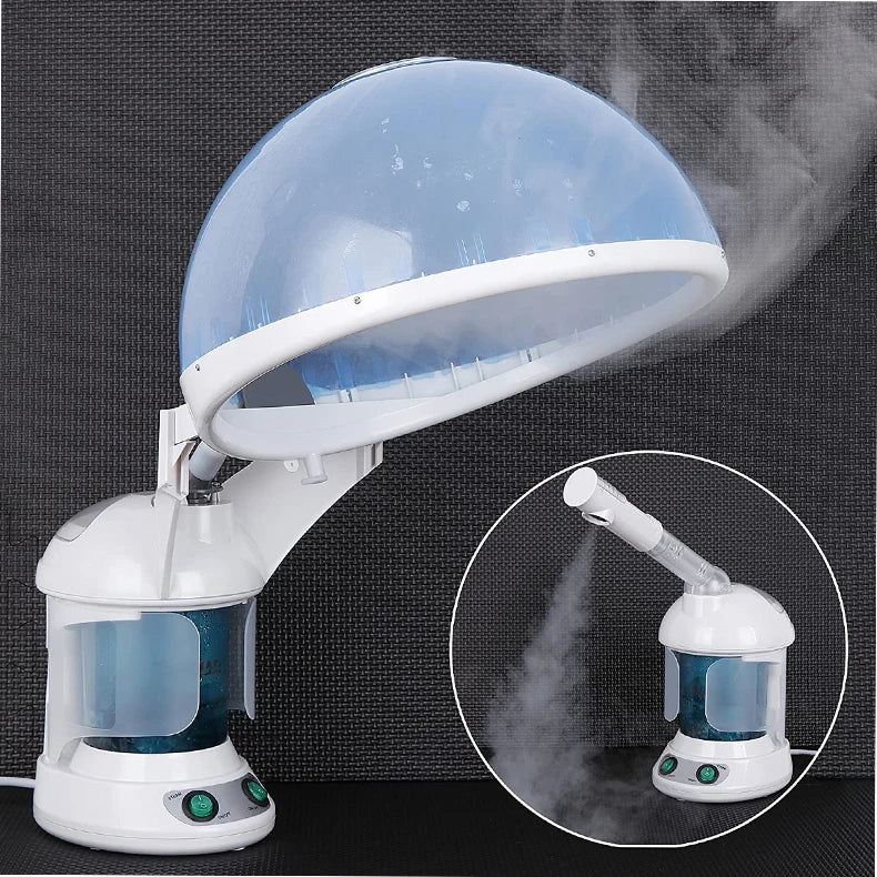 Face Hair Steamer Machine Humidifier Hot Nano Mist Sprayer Facial Ozone Vaporizer Hair Moisturizing Hydration Home Salon Steamer