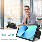 Blue Shockproof Adjustable Stand Case For iPhone 14 13 12 11 Pro Max Built Slide Camera Protection Case With Kickstand Shockproof Protection Modern Design for iPhone