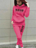 Women's Luxury Hoodie & Sweatpant Tracksuit THRIXINE