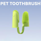 Dog Super Soft Pet Finger Toothbrush Teeth Cleaning Bad Breath Care Nontoxic Silicone Tooth Brush Tool Dog Cat Cleaning Supplies Finger Dog Toothbrush Silicone Finger Brush for Dogs Cats Teeth Cleaning Stevvex