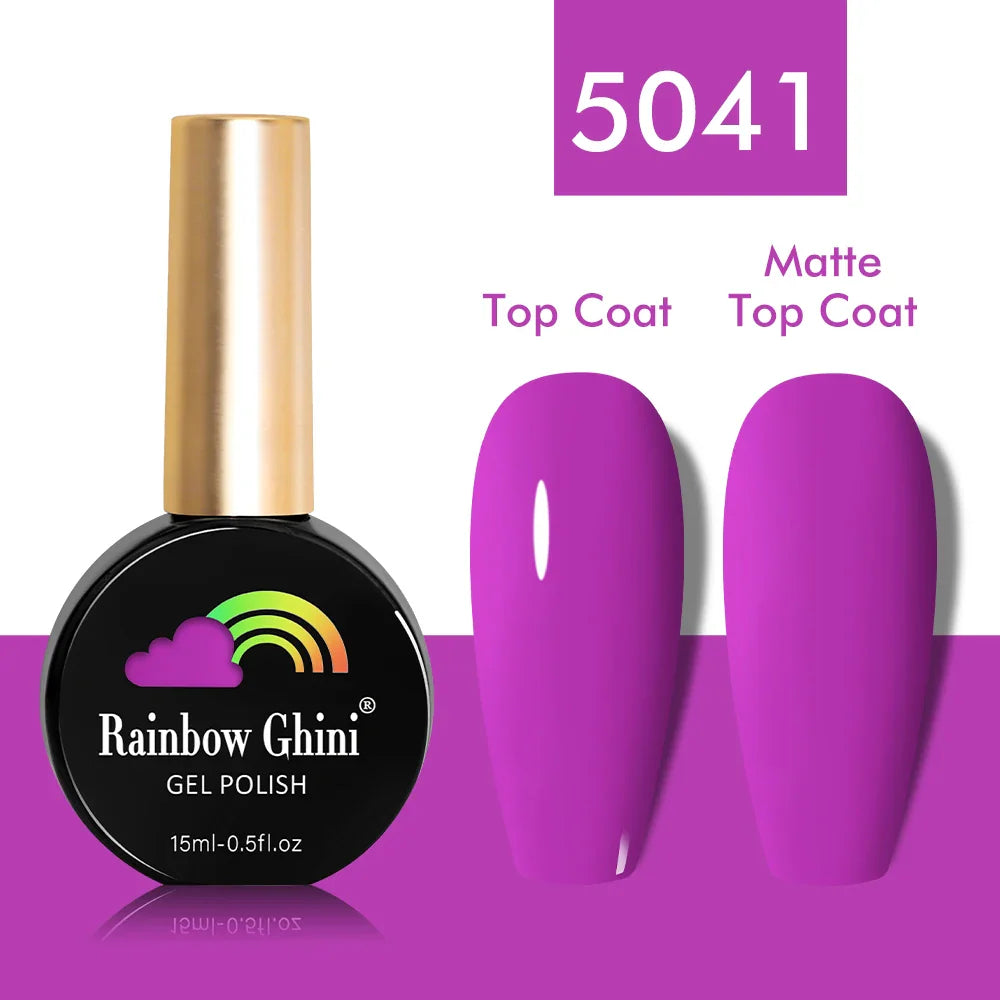 Rainbow Ghini UV LED Glitter Purple Gel Nail Polish 15ml Manicure Art Accessories Nail Glue Supplies for Professionals Varnishes Lootquake LLC