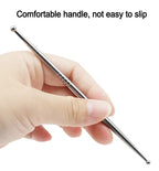 Stainless Steel Soft Pottery Clay Carved Tools Double Head Sculpture Pottery Model Tool DIY