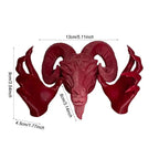 Devils Goat Baphomet Statue Resin Baphomet Head and Hands Statue Gothic Satanic Goat Ornament Religious Sculpture Ornament Lootquake LLC