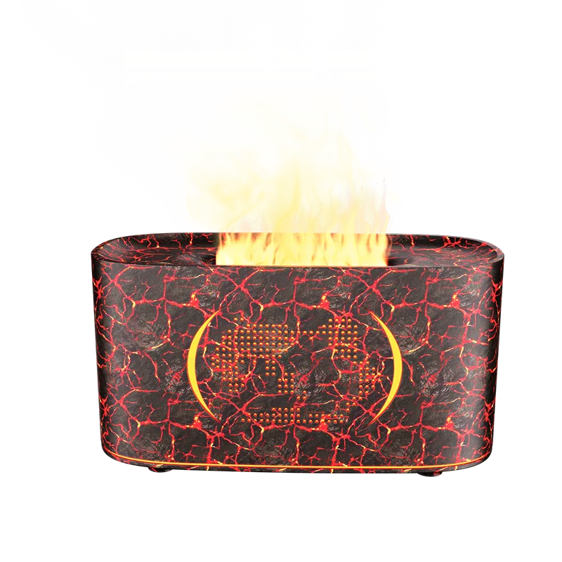 Map Humidifier Colorful Gradient Flame Aroma Diffuser Home Hotel Desktop USB Air Humidification Lootquake LLC