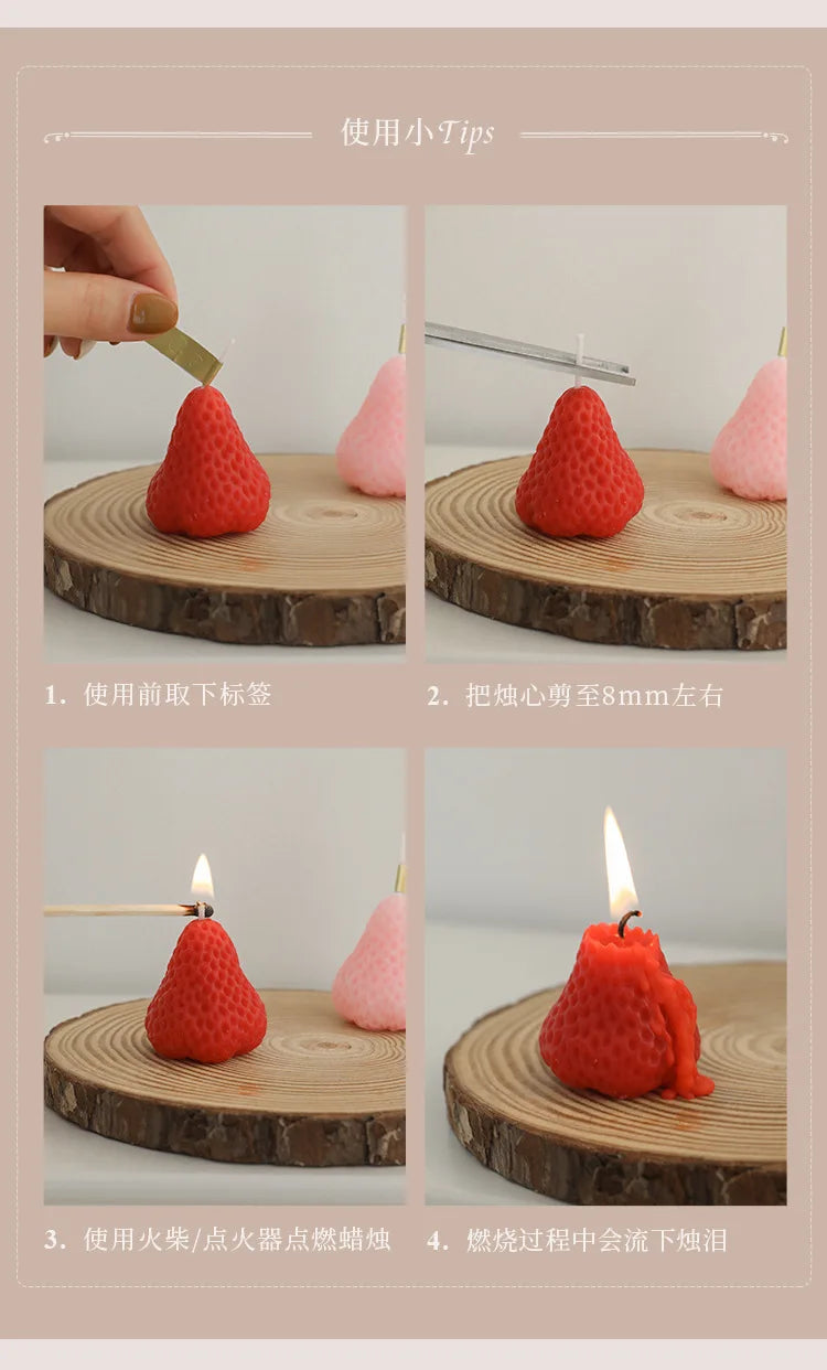 Decorative Fragrance Gift Lemon Candle DIY Fragrance Birthday Gift Imitation Fruit Candle
