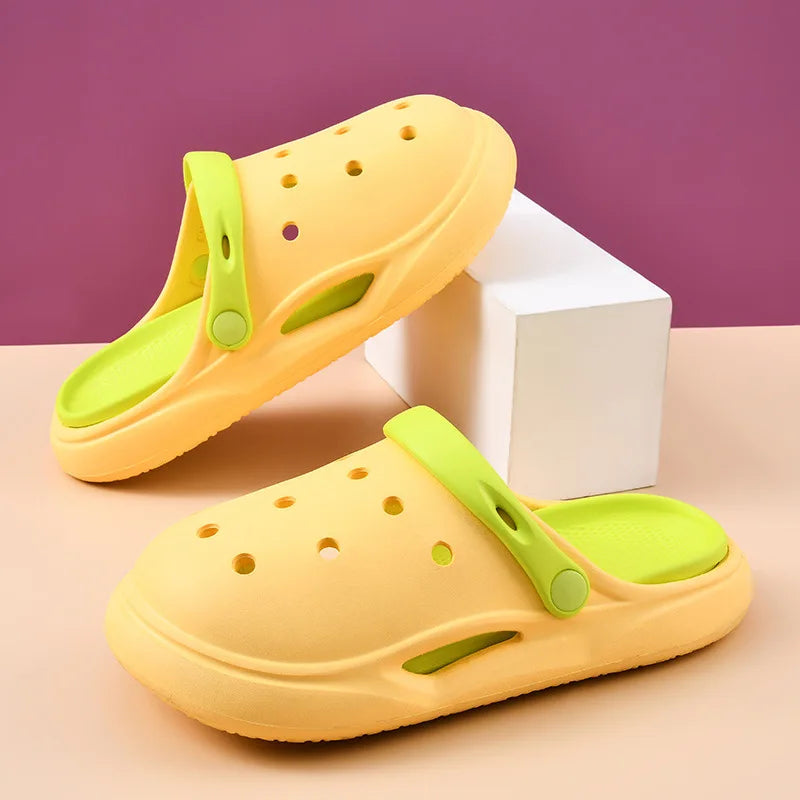 Women's Sandals Summer Outdoor Wear Anti-Slip Thick Bottom Beach Shoes Head Cover Slippers Ladies Fashion 2024 New Mod Lootquake LLC