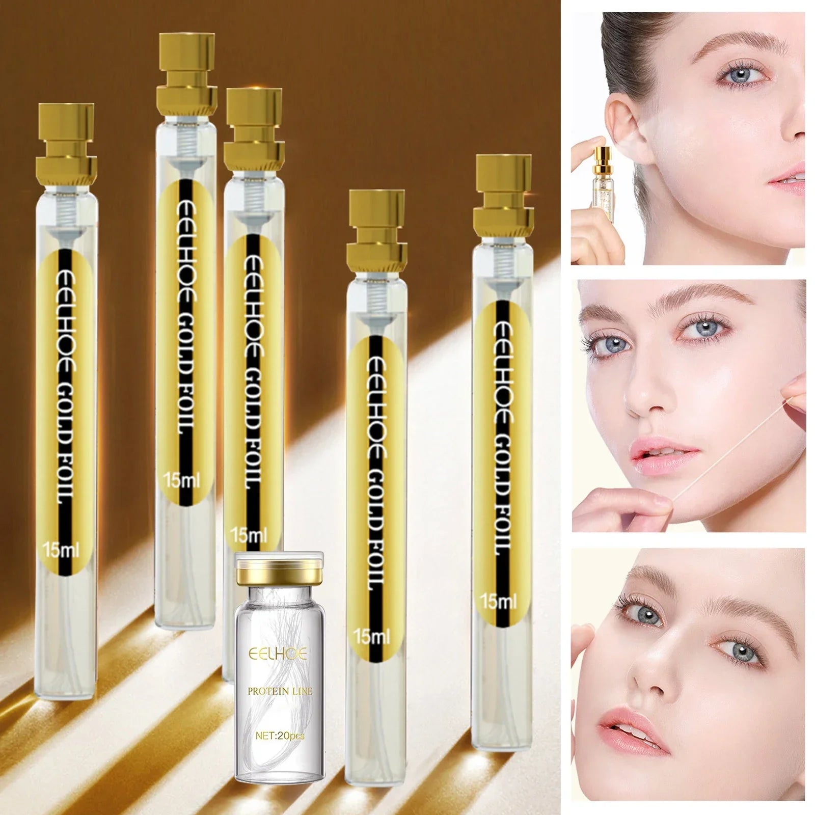 Collagen Thread Instant Lifting Wrinkle Remover Soluble Protein Thread Serum Set Absorbable Face Filler Anti-aging Skin Care New Lootquake LLC