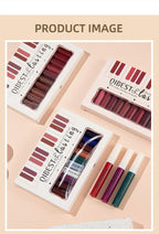 Luxury Matte Lip Gloss Set 12 Waterproof Shades Non Sticky Long Lasting Lipstick Kit For Daily Party Makeup Lootquake LLC