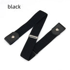 Buckle-Free Invisible Elastic Belt Adjustable Stretch Waist Band for Women Men Jean Pants Dress No Buckle Easy to Wear