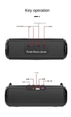 Portable Bluetooth Speaker with Hi Res Audio Extended Bass and Treble Wireless HiFi High Quality Super Volume Speakers Lootquake LLC