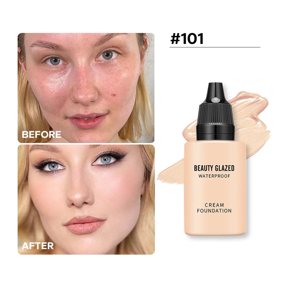 Flawless All Day: 9 Color Waterproof Concealer Foundation For Women Makeup Full Coverage Long Lasting Moisturizing Lootquake LLC
