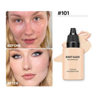 Flawless All Day: 9 Color Waterproof Concealer Foundation For Women Makeup Full Coverage Long Lasting Moisturizing Lootquake LLC