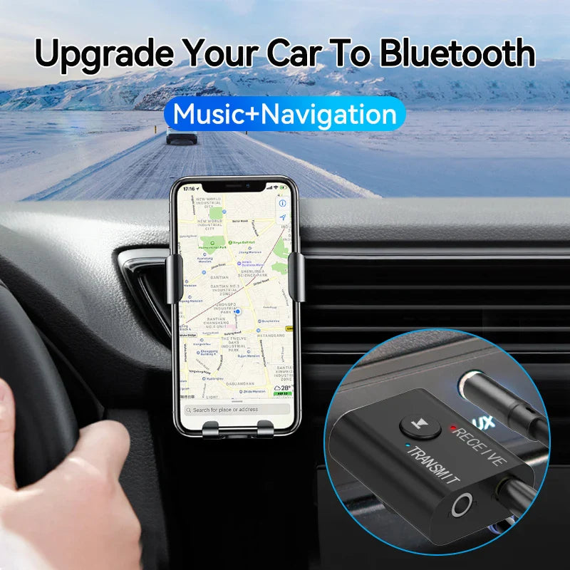 2 In 1 Bluetooth 5.0 Audio Receiver Transmitter 3.5mm AUX USB Stereo Music Wireless Adapter With Mic For Car Kit Speaker TV PC Lootquake LLC
