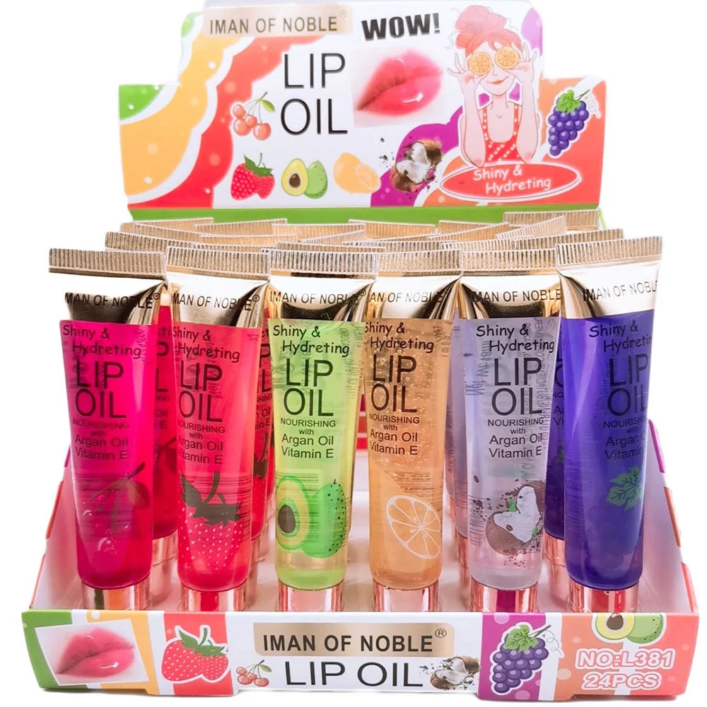 6Pcs Fruity Flavor Watery Glossy Lip Gloss Set Clear Lip Gel Hydrating Moisturizing Lip Gloss Women Lips Makeup Wholesale Lootquake LLC