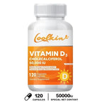 Vitamin D3 50000IU - Muscle Health, Strong Bones and Nervous System Health, Support Immune Lootquake LLC