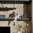 Creative Thinker Statue Artistic Reading Woman Modern Design for Home Office Bookshelf TV Cabinet Decoration and Desk Ornament