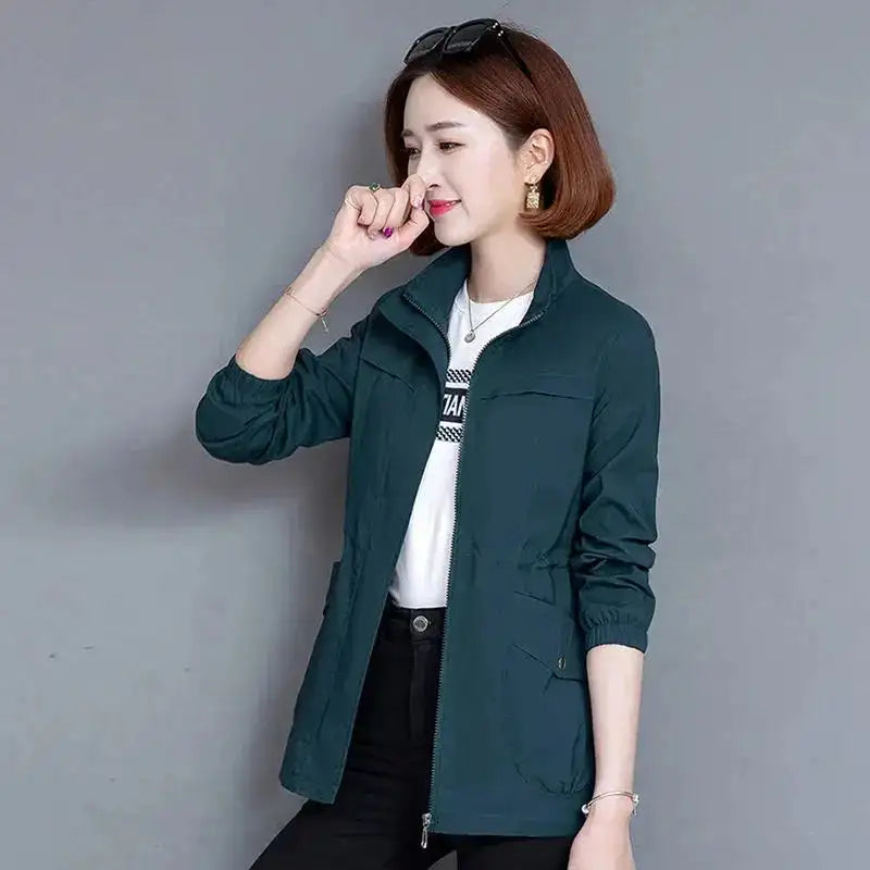2023 New Spring Women's Jackets Causal Windbreaker Famale Thin Basic Coat Lightweight Jacket Outwear Women Clothing Lootquake LLC