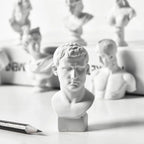 Miniature Desktop Ornament Home Decor Gypsum Portraits Greek Mythology Figurine Famous Sculpture Plaster Bust Statue Lootquake LLC