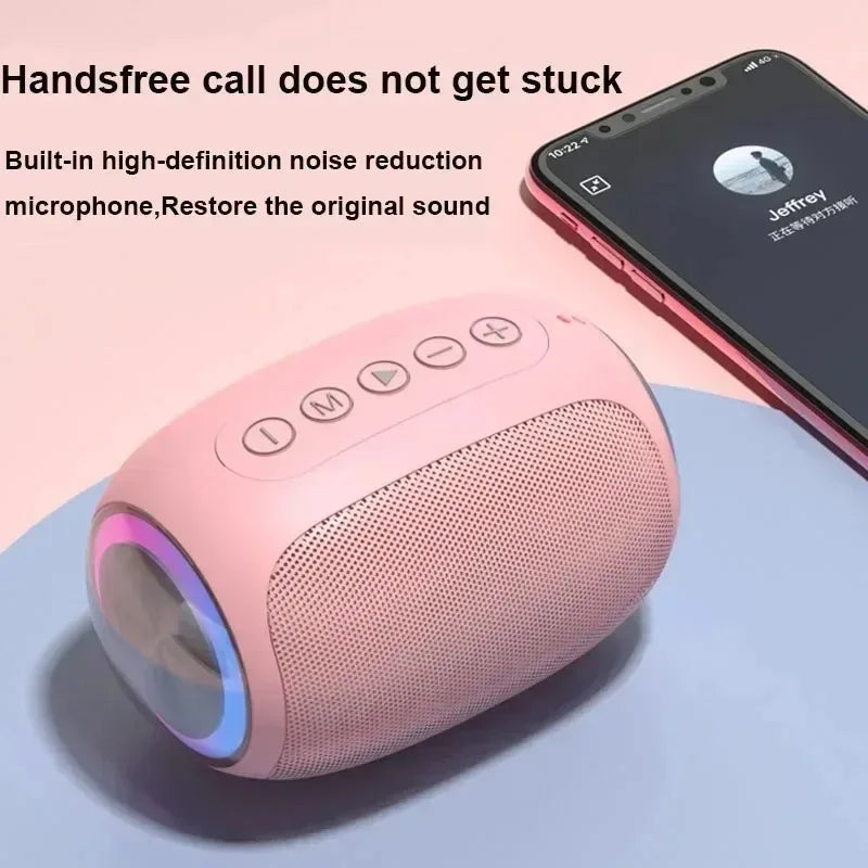 Speaker Bluetooth pink strong function portable Bluetooth speaker outdoor speaker waterproof 10W bass support TF card Lootquake LLC